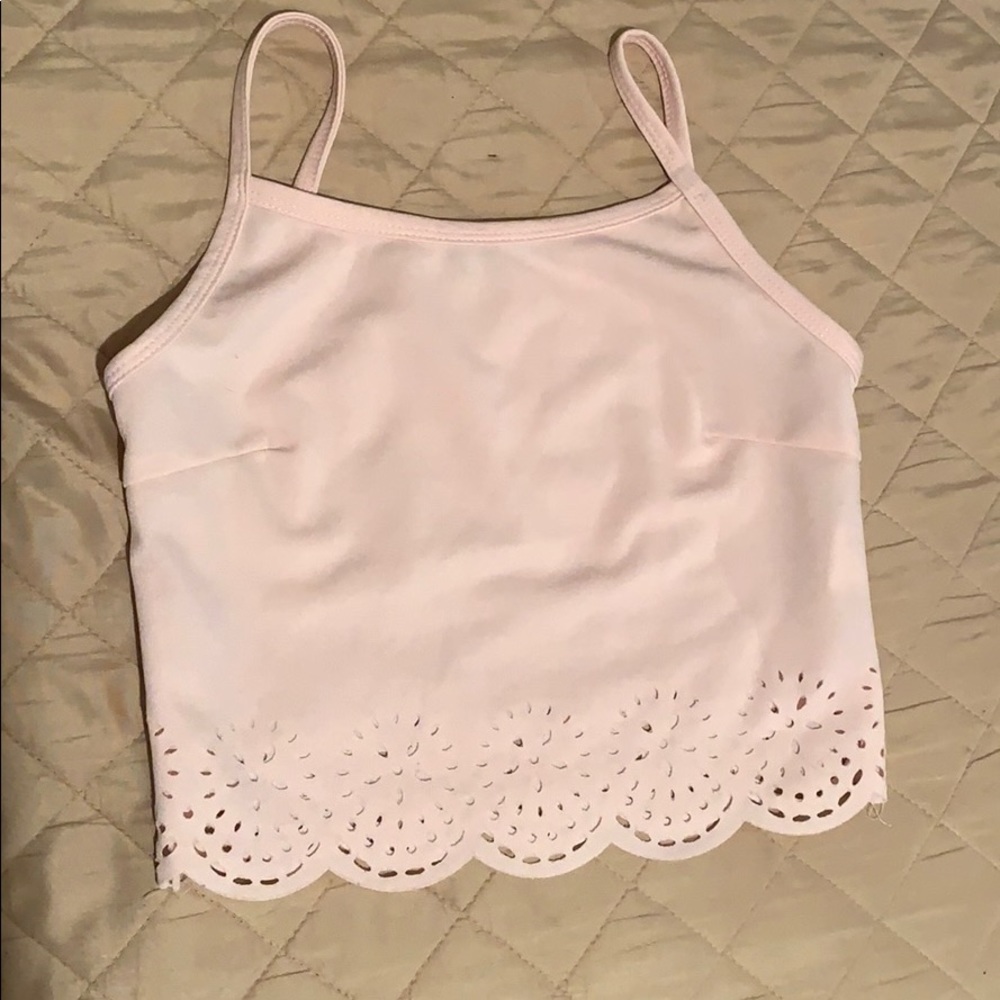 Pink crop top